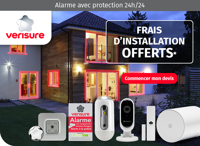 Verisure - Frais d'installation offerts* jusqu'au 26/10/2020 - Commencer mon devis